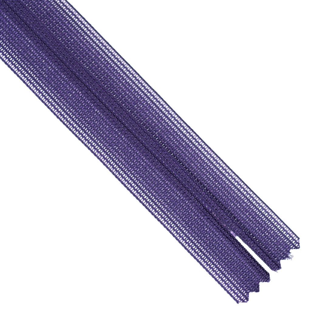 YKK INVISIBLE MESH ZIP COL 866 PURPLE