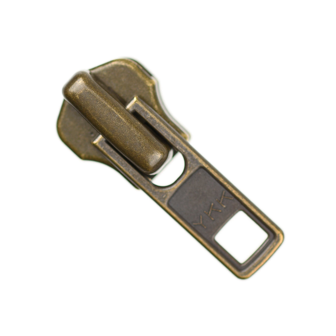 STANDARD SLIDER FOR YKK METAL ZIPS - ANTIQUE GOLD