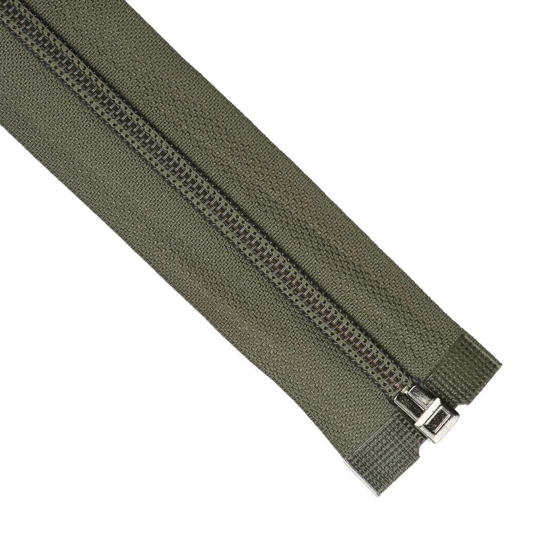 NYLON OPEN-END ZIP NO.5 COL ARTICHOKE