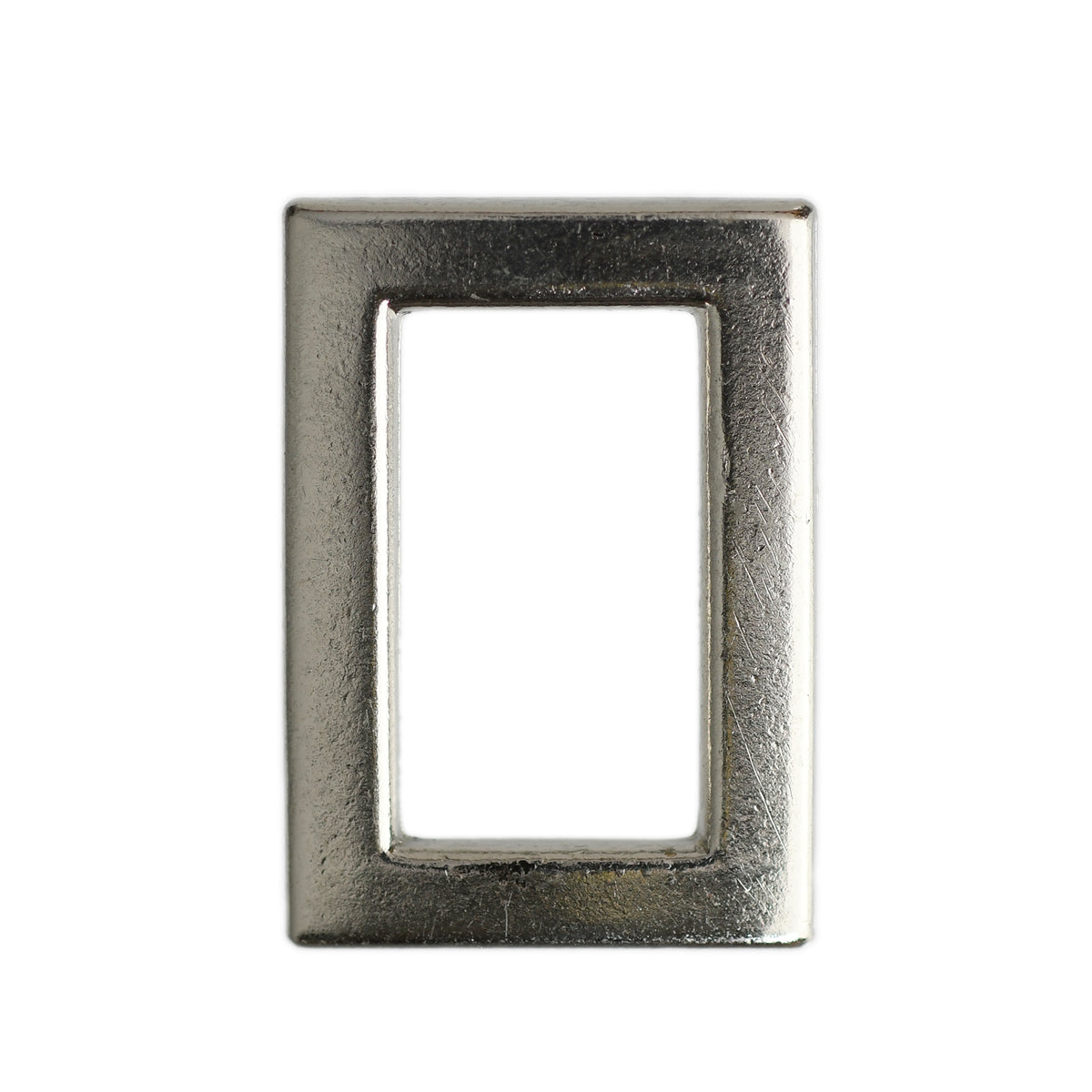 Custom Cast Metal Rectangular Formline Silver Die-Cast Metal Rectangular Fittings for Swimwear ...