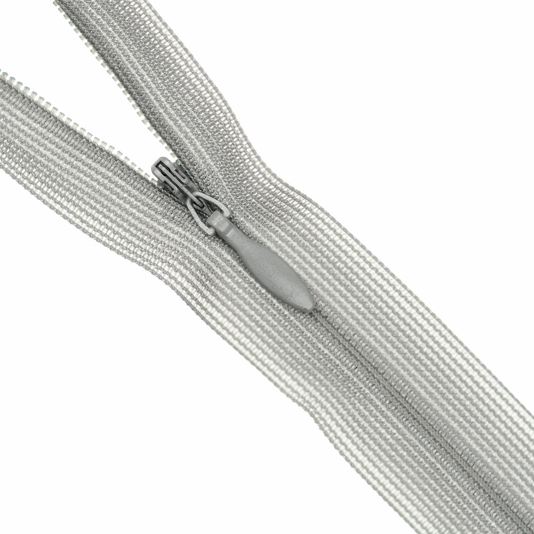 YKK INVISIBLE MESH ZIP COL 181 CONCRETE GREY