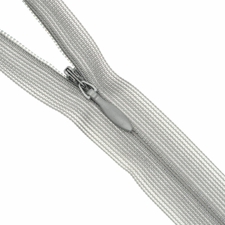 YKK INVISIBLE MESH ZIP COL 181 CONCRETE GREY