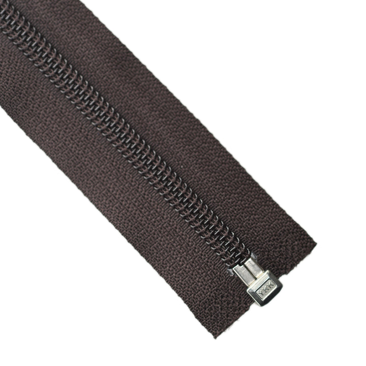 YKK NYLON OPEN-END ZIP NO.5 COL 917 DARK BROWN