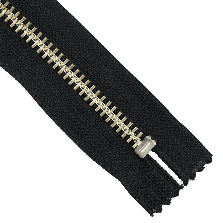 YKK METAL CLOSED-END ZIP NO.10 COL 580 BLACK