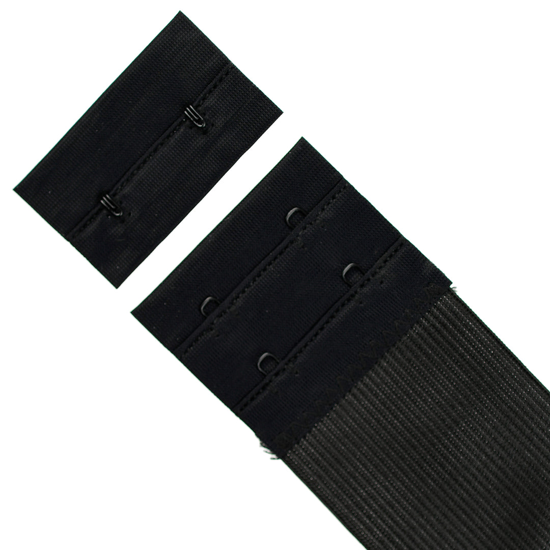 50MM BIRCH BRA BACK REPLACEMENT (2-HOOK) BLACK