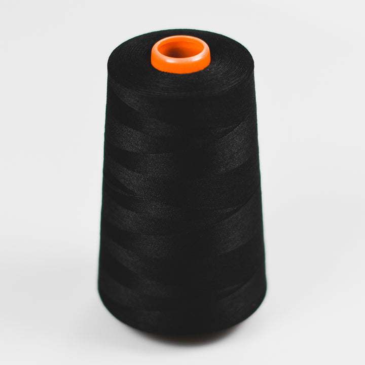 SPUN POLYESTER THREAD 5000M BLACK