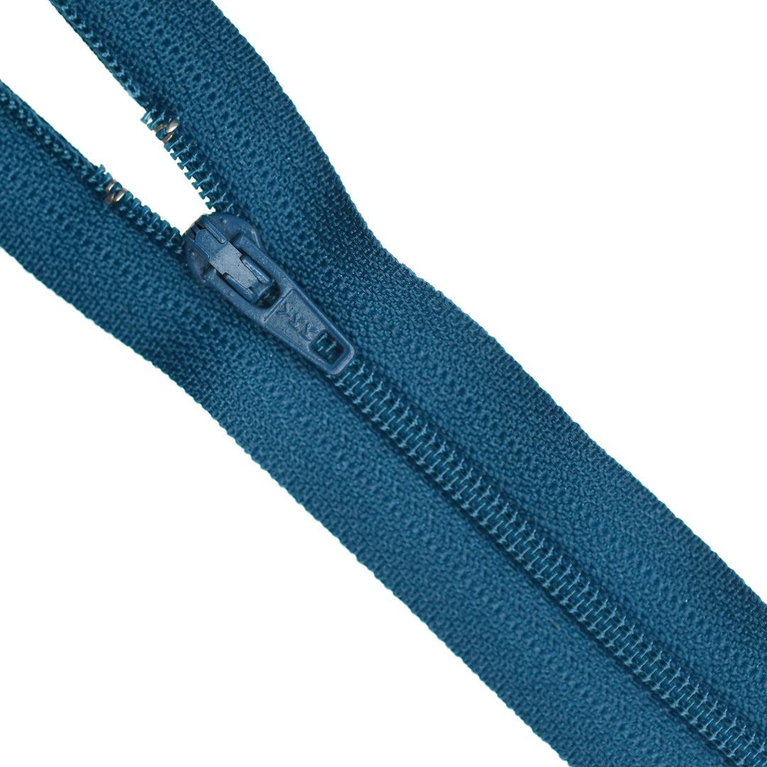 YKK NYLON CLOSED-END ZIP NO.3 COL 838 PEACOCK BLUE