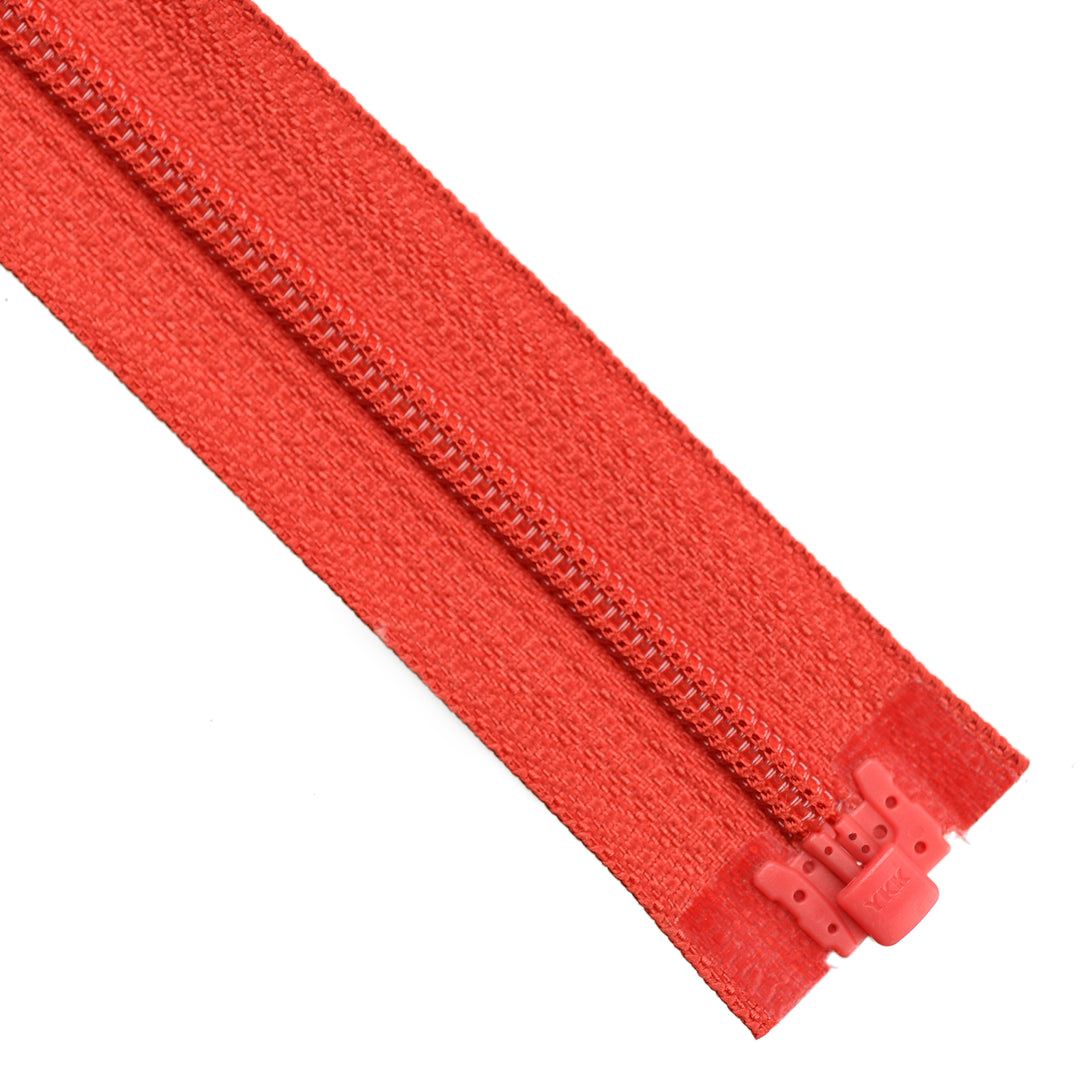 YKK NYLON OPEN-END ZIP NO.3 CORSET-PULL COL 518 WARM RED