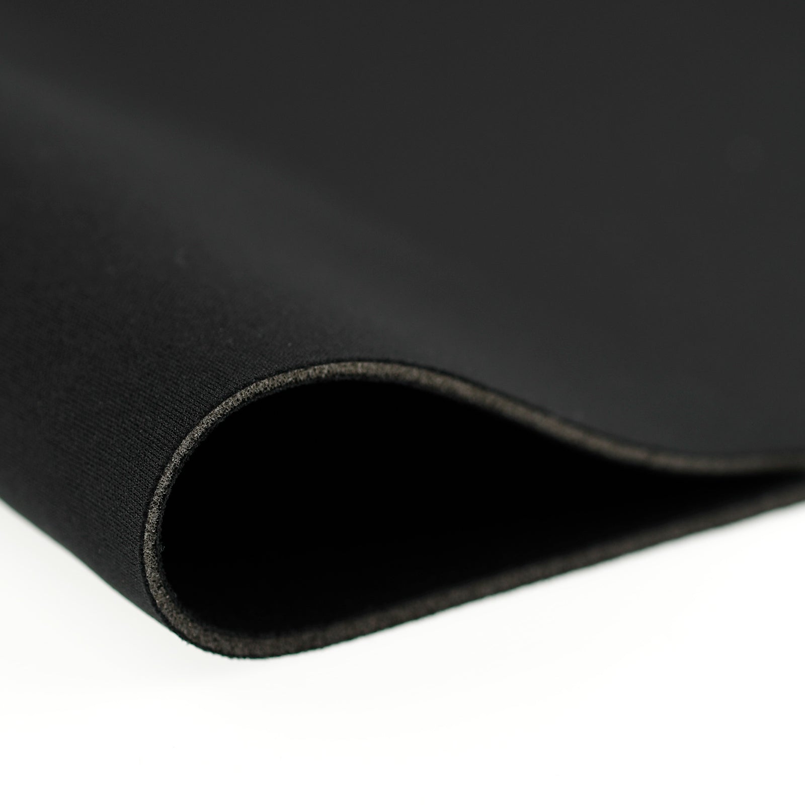 close up of black foam for bras