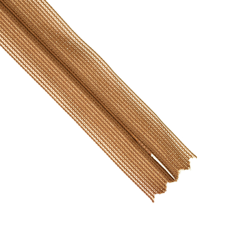 YKK INVISIBLE MESH ZIP COL 858 NUTMEG