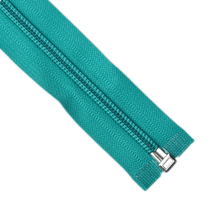 NYLON OPEN-END ZIP NO.5 COL PEACOCK