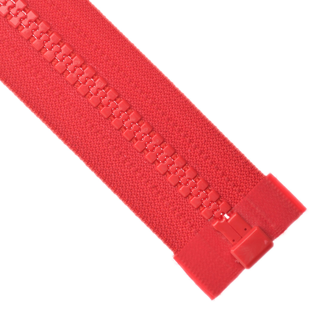 YKK VISLON OPEN-END ZIP NO.10 VISLON-PULL COL 519 RED