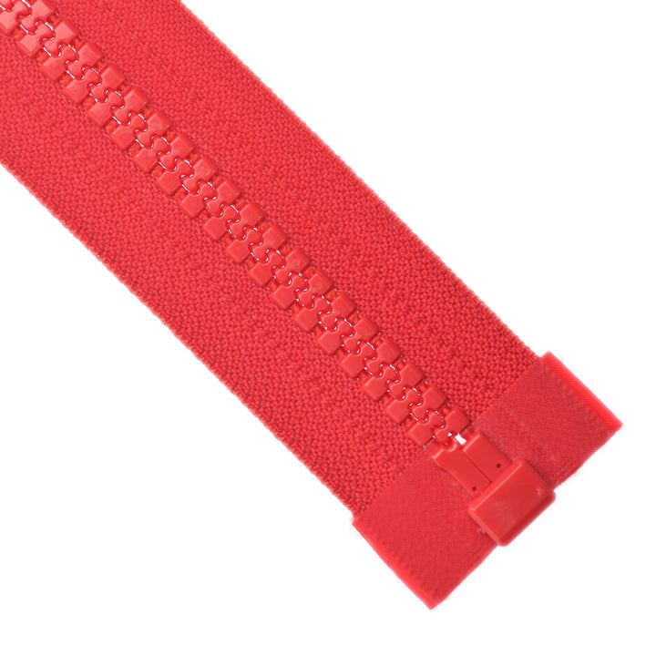 YKK VISLON OPEN-END ZIP NO.10 VISLON-PULL COL 519 RED