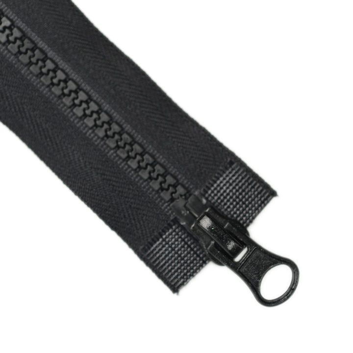 CHUNKY OPEN-END TWO-WAY ZIP NO.5 COL BLACK
