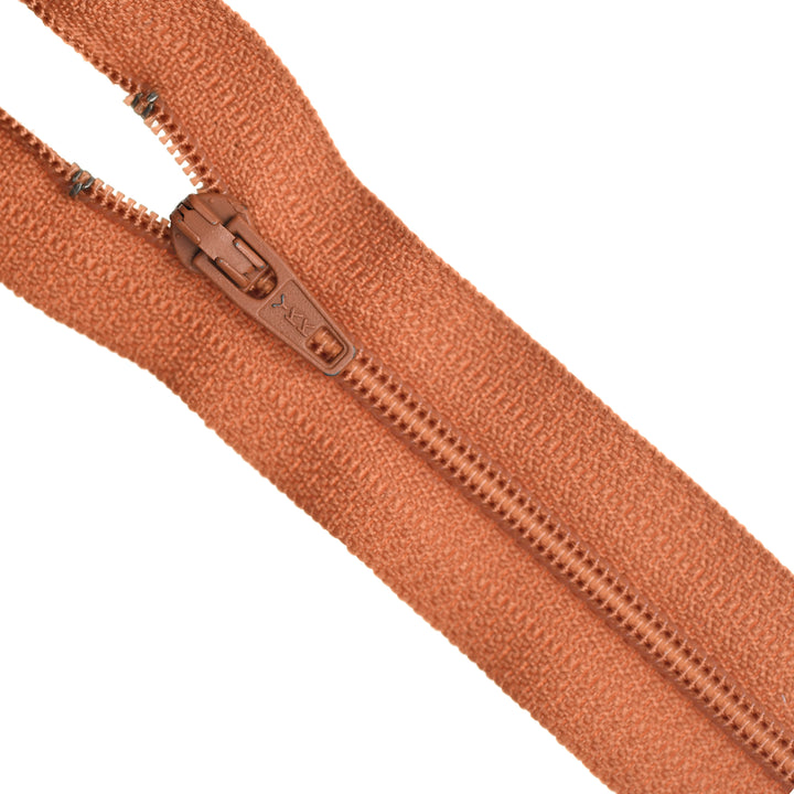 YKK NYLON CLOSED-END ZIP NO.3 COL 808 COPPER RUST