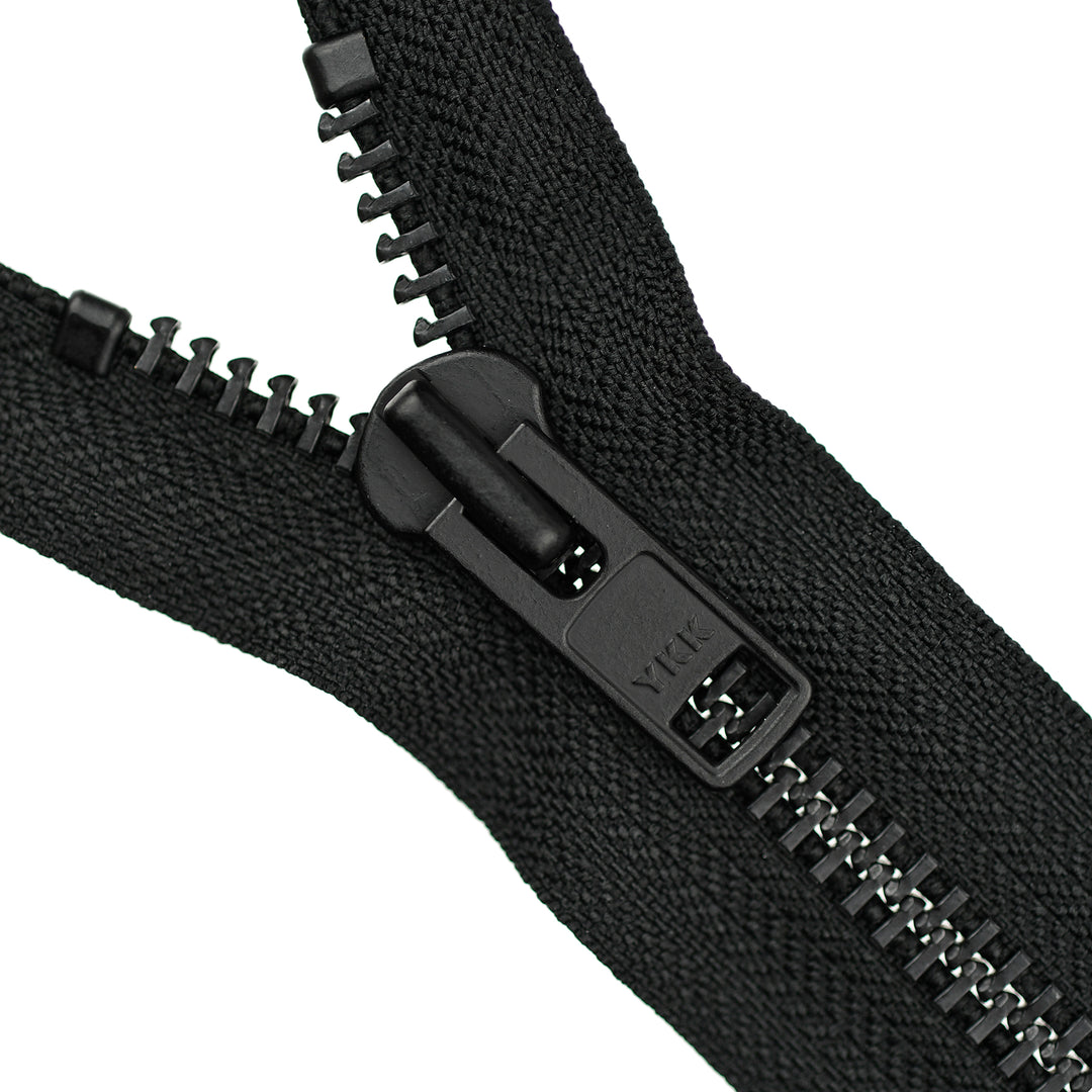 YKK METAL CLOSED-END ZIP NO.10 BLACK OXY COL 580 BLACK