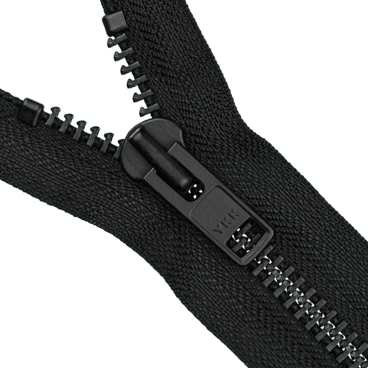 YKK METAL CLOSED-END ZIP NO.10 BLACK OXY COL 580 BLACK