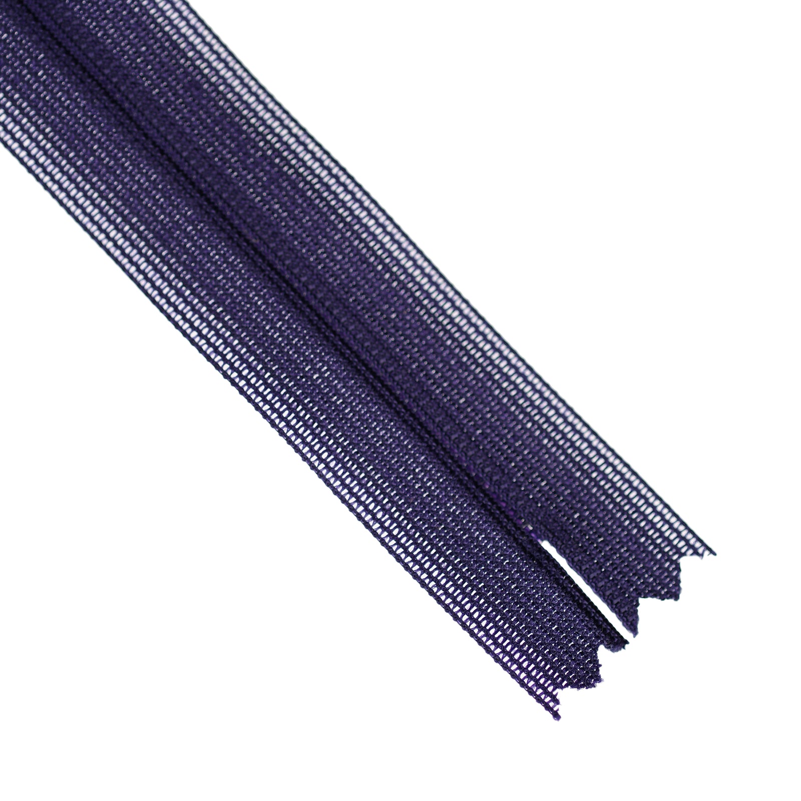 Purple zipper on a white background
