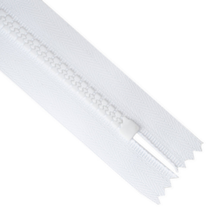 CHUNKY CLOSED-END ZIP NO.3 COL WHITE