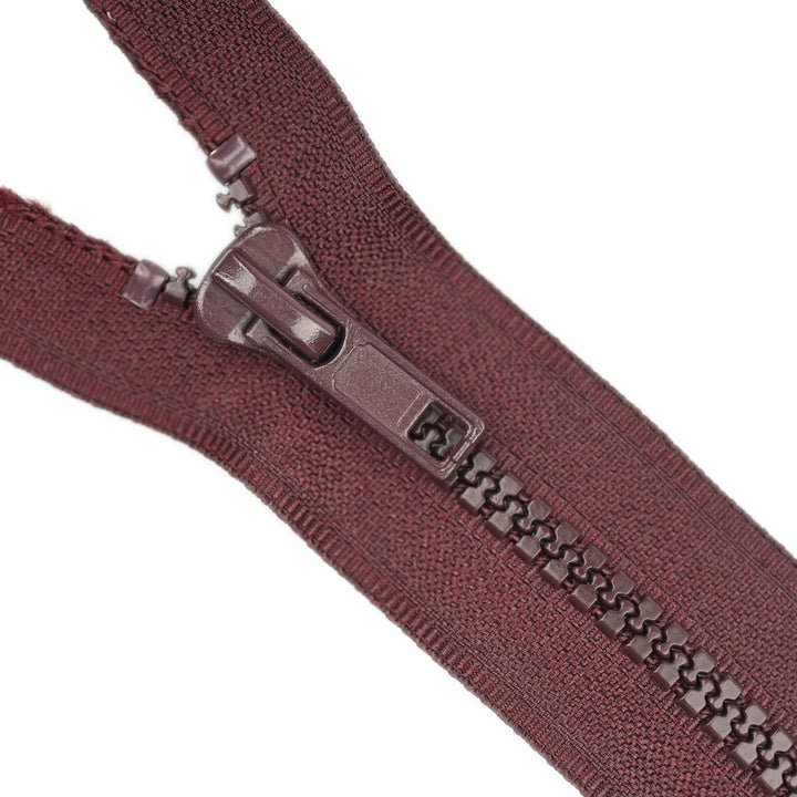 CHUNKY CLOSED-END ZIP NO.5 COL MAROON