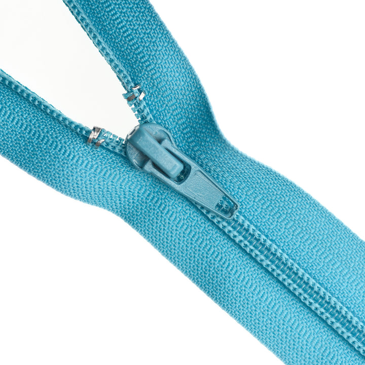 NYLON OPEN-END ZIP NO.5 COL FIJI BLUE