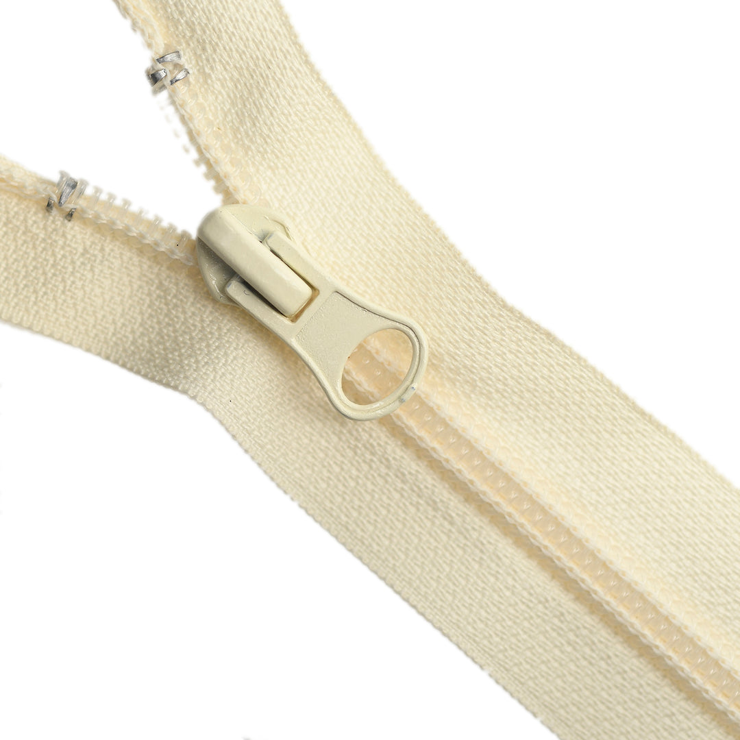 NYLON NO.5 OPEN-END TWO-WAY ZIP COL NATURAL