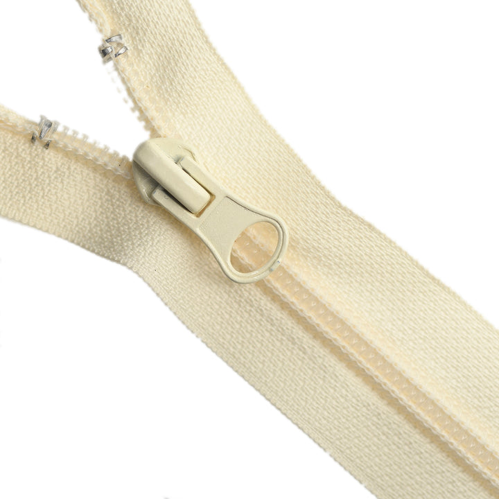 NYLON NO.5 OPEN-END TWO-WAY ZIP COL NATURAL