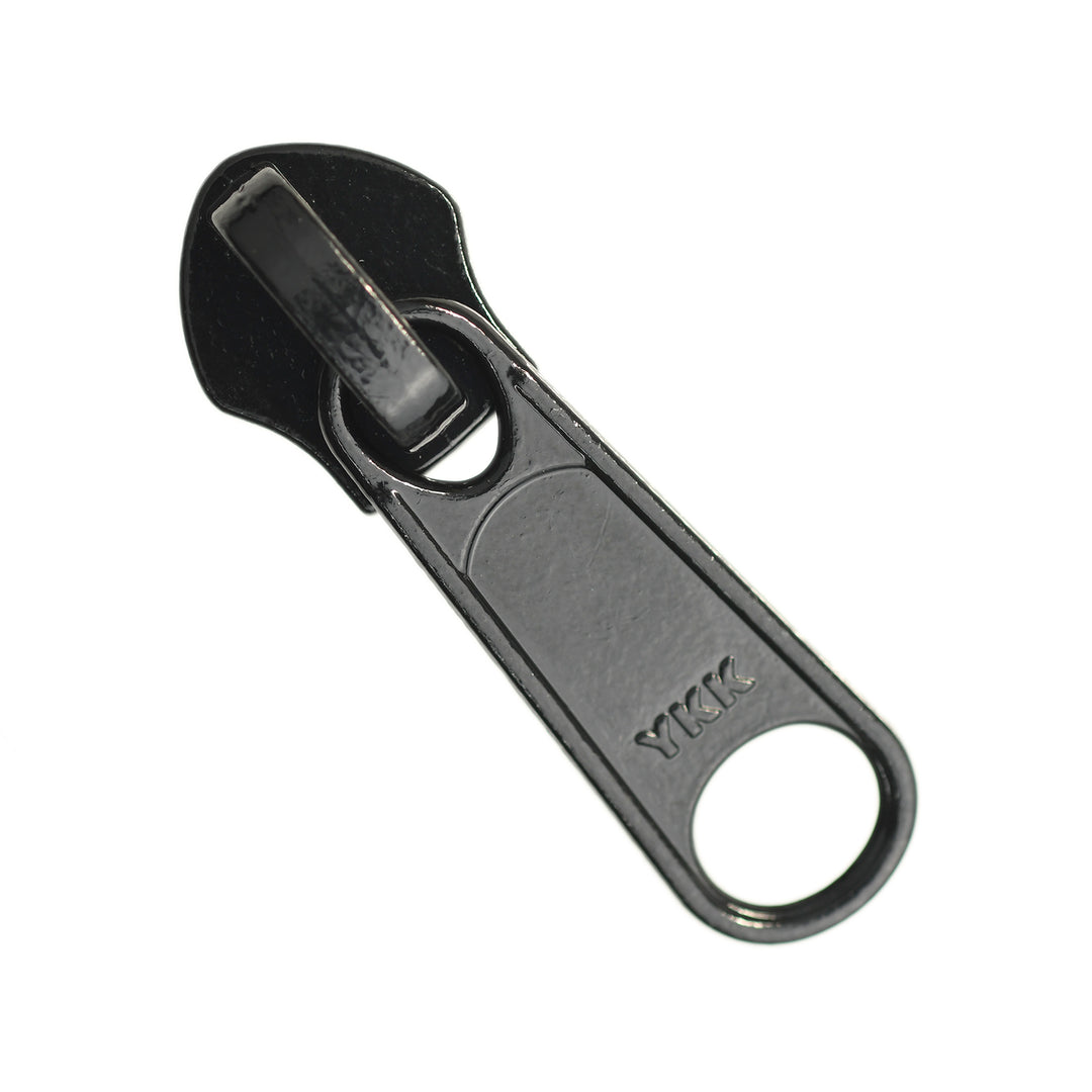 NON-LOCK LONG-PULL SLIDER FOR YKK NYLON COIL ZIPS - BLACK