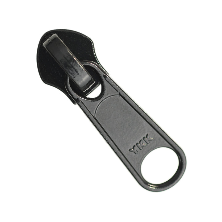 NON-LOCK LONG-PULL SLIDER FOR YKK NYLON COIL ZIPS - BLACK