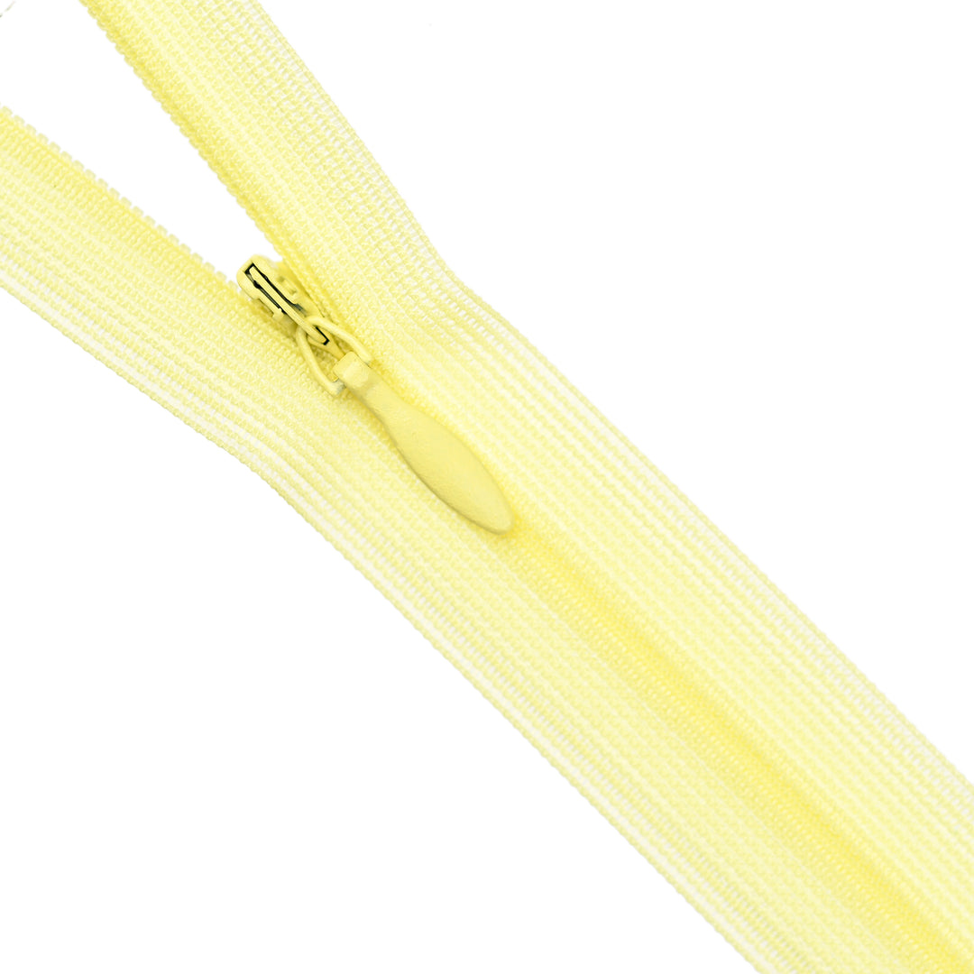 YKK INVISIBLE MESH ZIP COL 054 BUTTER YELLOW