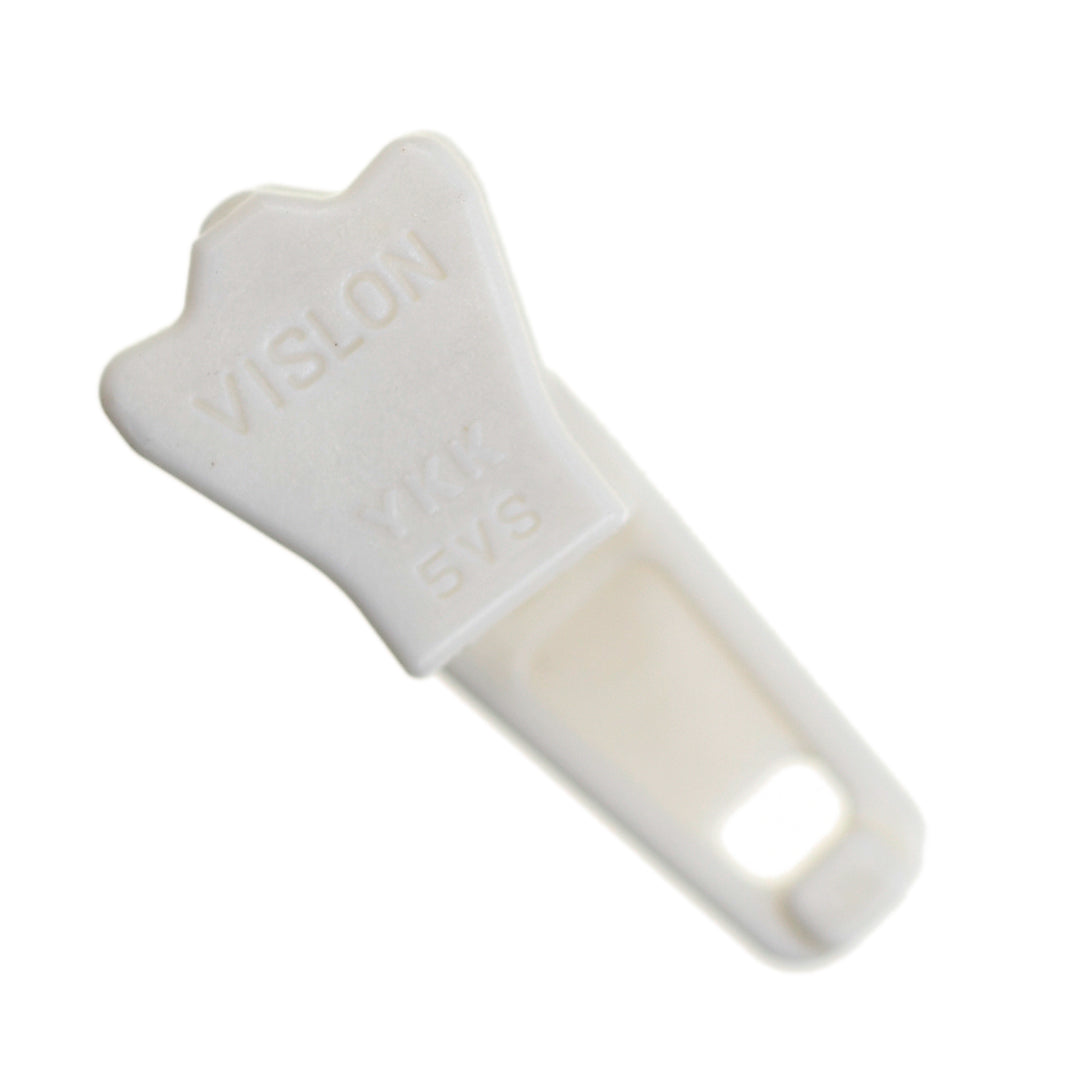 WATERPROOF SLIDER FOR YKK VISLON ZIPS - WHITE