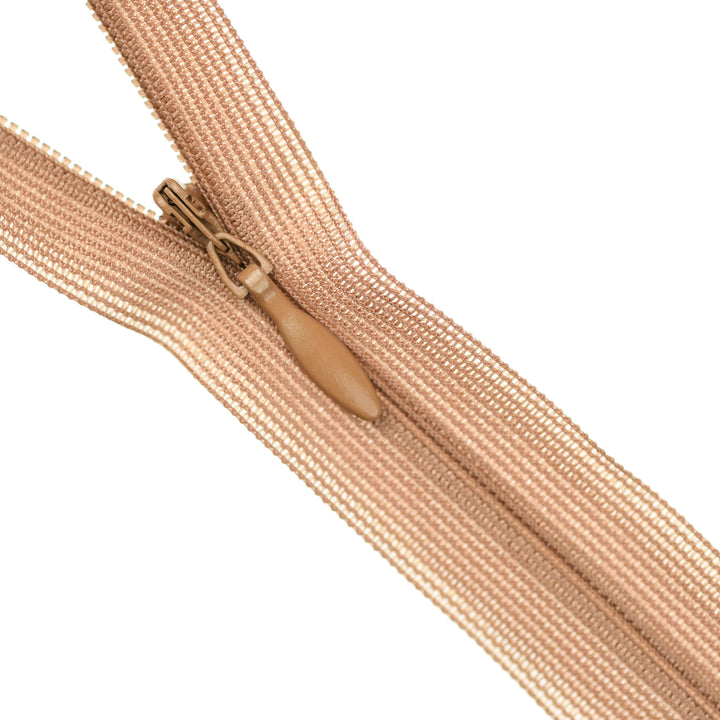 YKK INVISIBLE MESH ZIP COL 188 TOFFEE