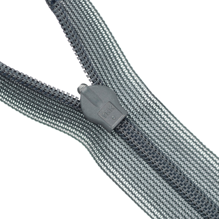 YKK INVISIBLE MESH ZIP COL 578 STORM GREY