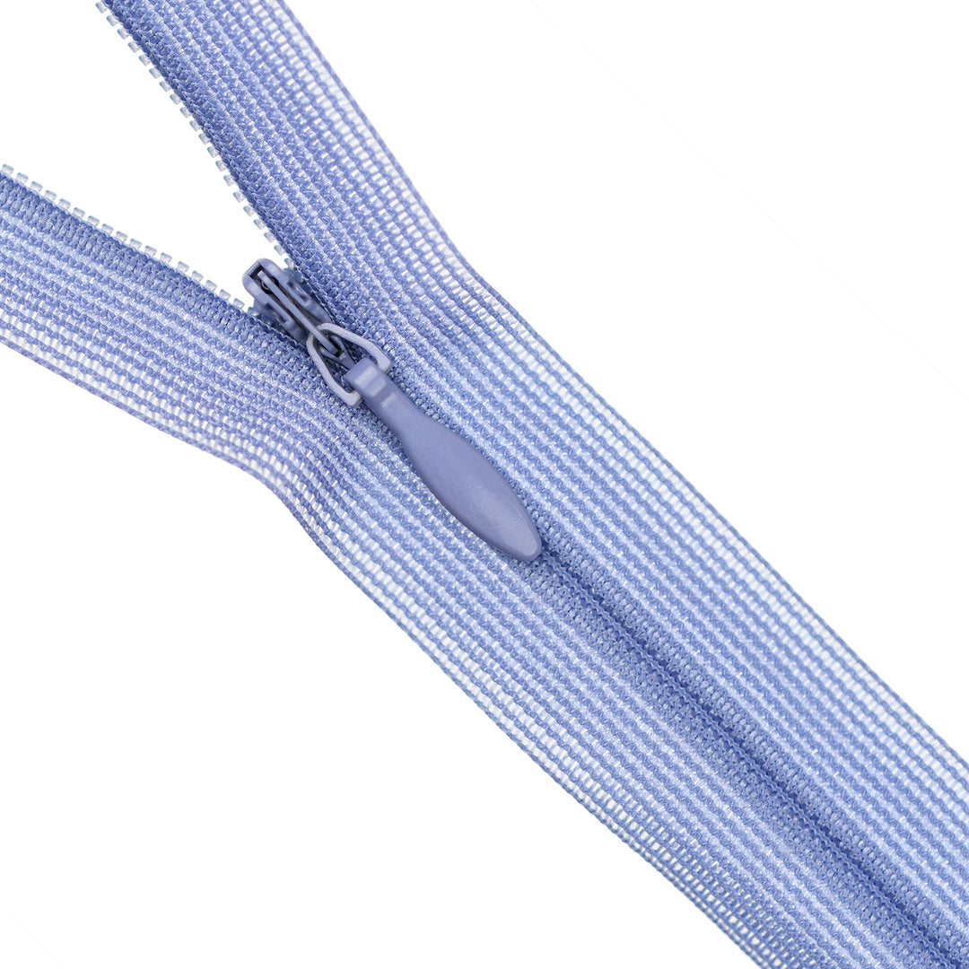YKK INVISIBLE MESH ZIP COL 554 PERIWINKLE
