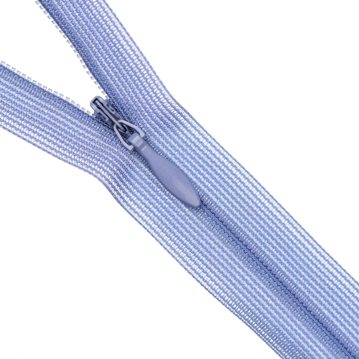YKK INVISIBLE MESH ZIP COL 554 PERIWINKLE