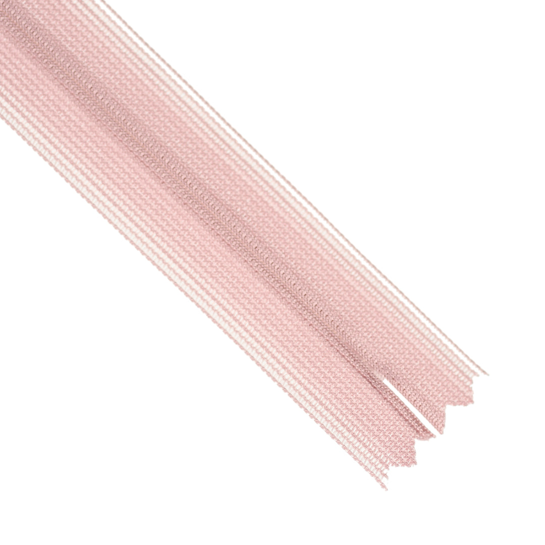 YKK INVISIBLE MESH ZIP COL 377 DUSTY PINK