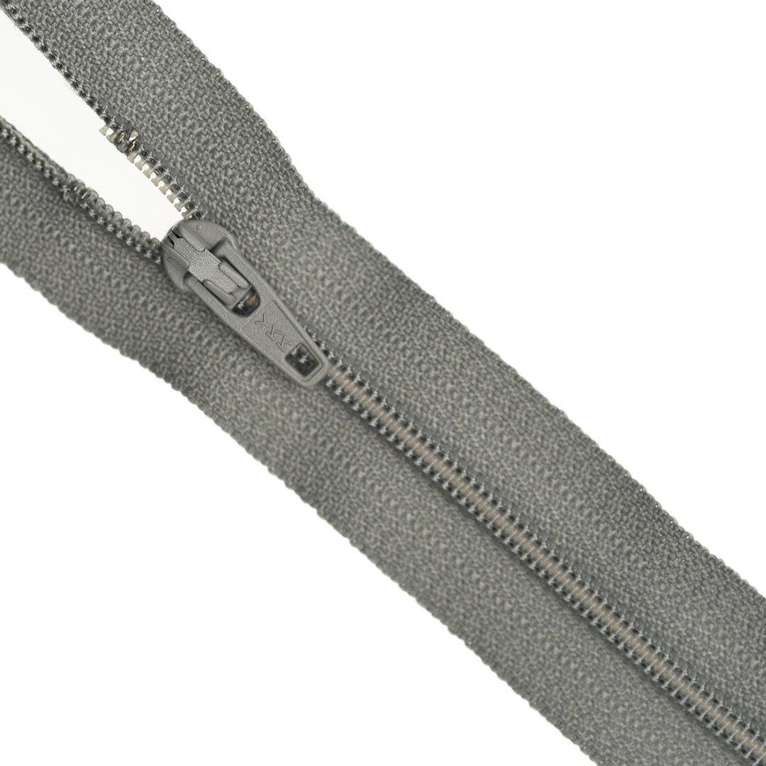 YKK NYLON CLOSED-END ZIP NO.3 COL 912 ASH GREY