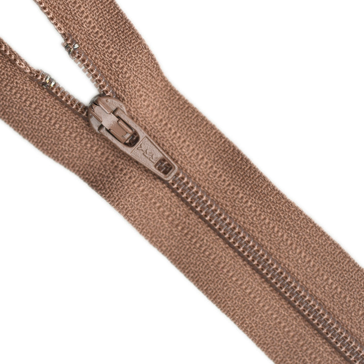 YKK NYLON CLOSED-END ZIP NO.3 COL 854 COCOA