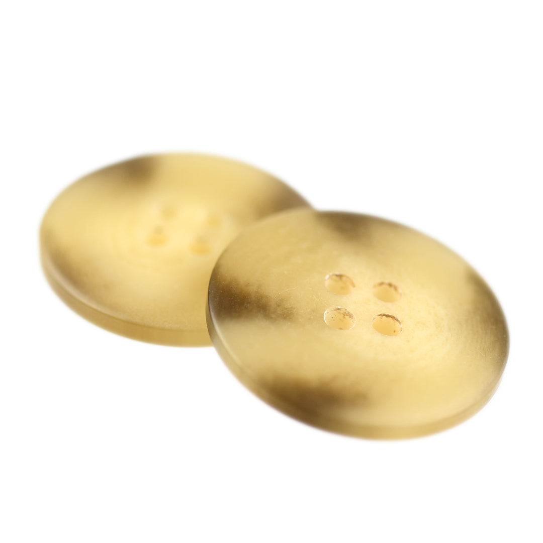 FOUR-HOLE FLAT MARBLED BUTTON LIGHT KHAKI