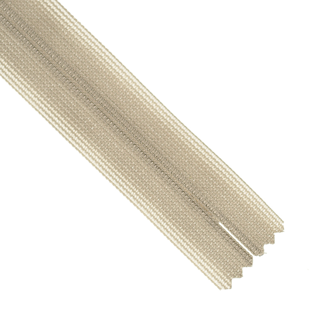 YKK INVISIBLE MESH ZIP COL 884 TAUPE