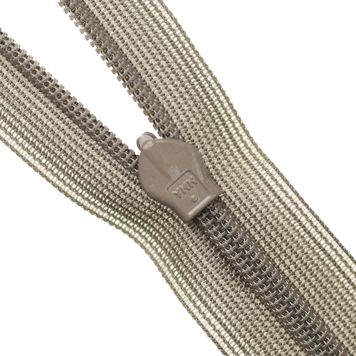 YKK INVISIBLE MESH ZIP COL 323 WARM GREIGE