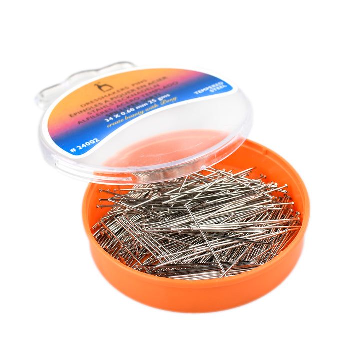 34MM STEEL DRESSMAKERS PINS 25G PACK