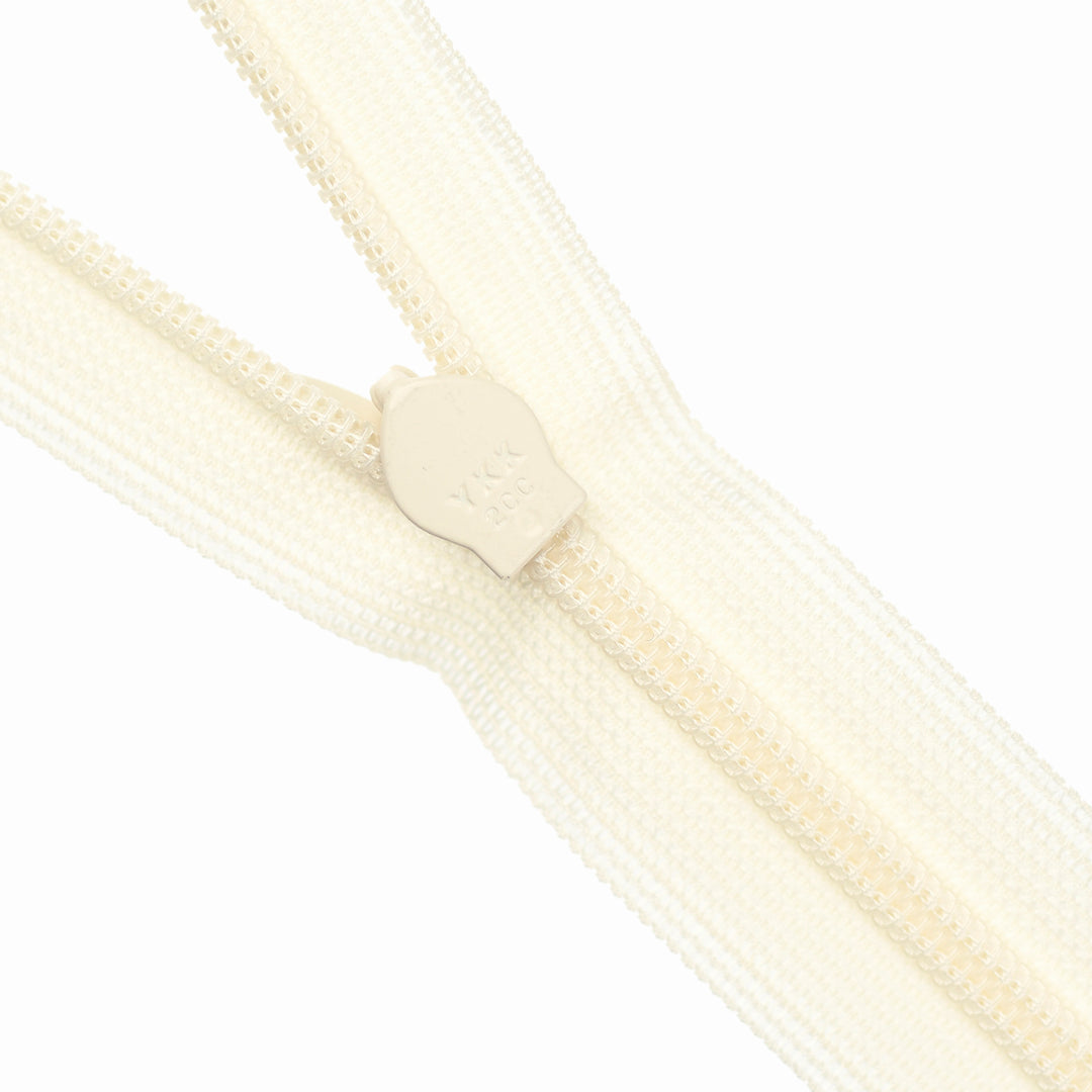 YKK INVISIBLE MESH ZIP COL 801 CREAM