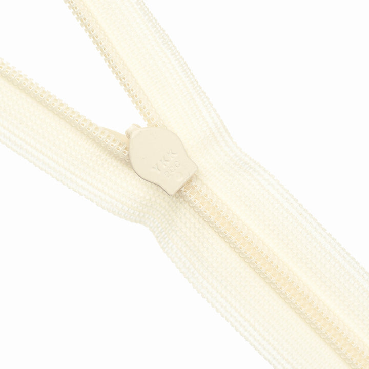 YKK INVISIBLE MESH ZIP COL 801 CREAM