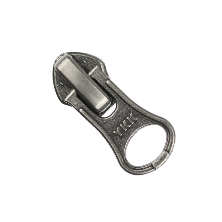 SHORT SLIDER FOR YKK NYLON COIL ZIPS - ANTIQUE NICKEL