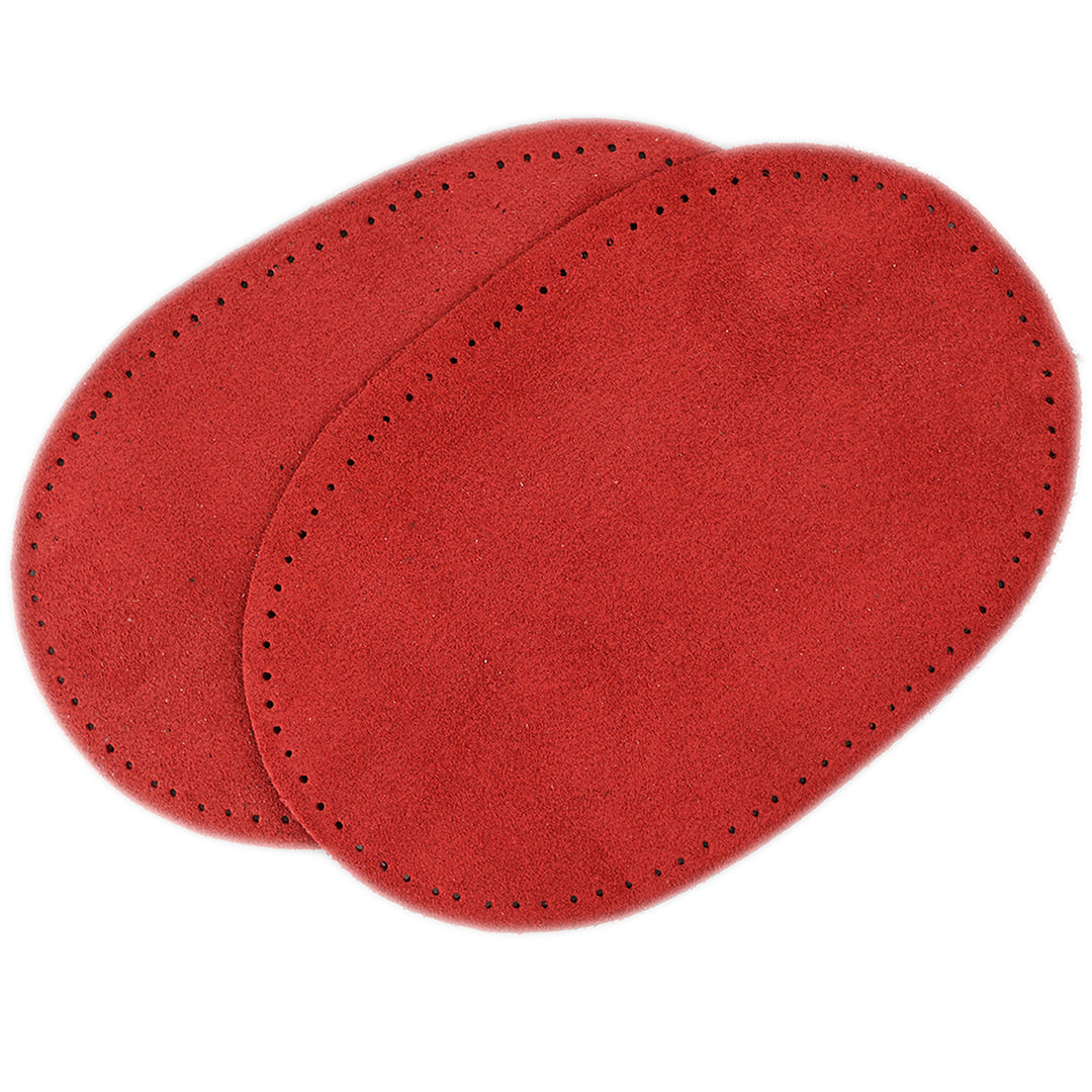 AUSTRALIAN-MADE SUEDE ELBOW PATCHES COL RED