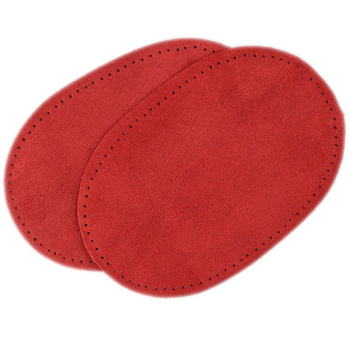 AUSTRALIAN-MADE SUEDE ELBOW PATCHES COL RED