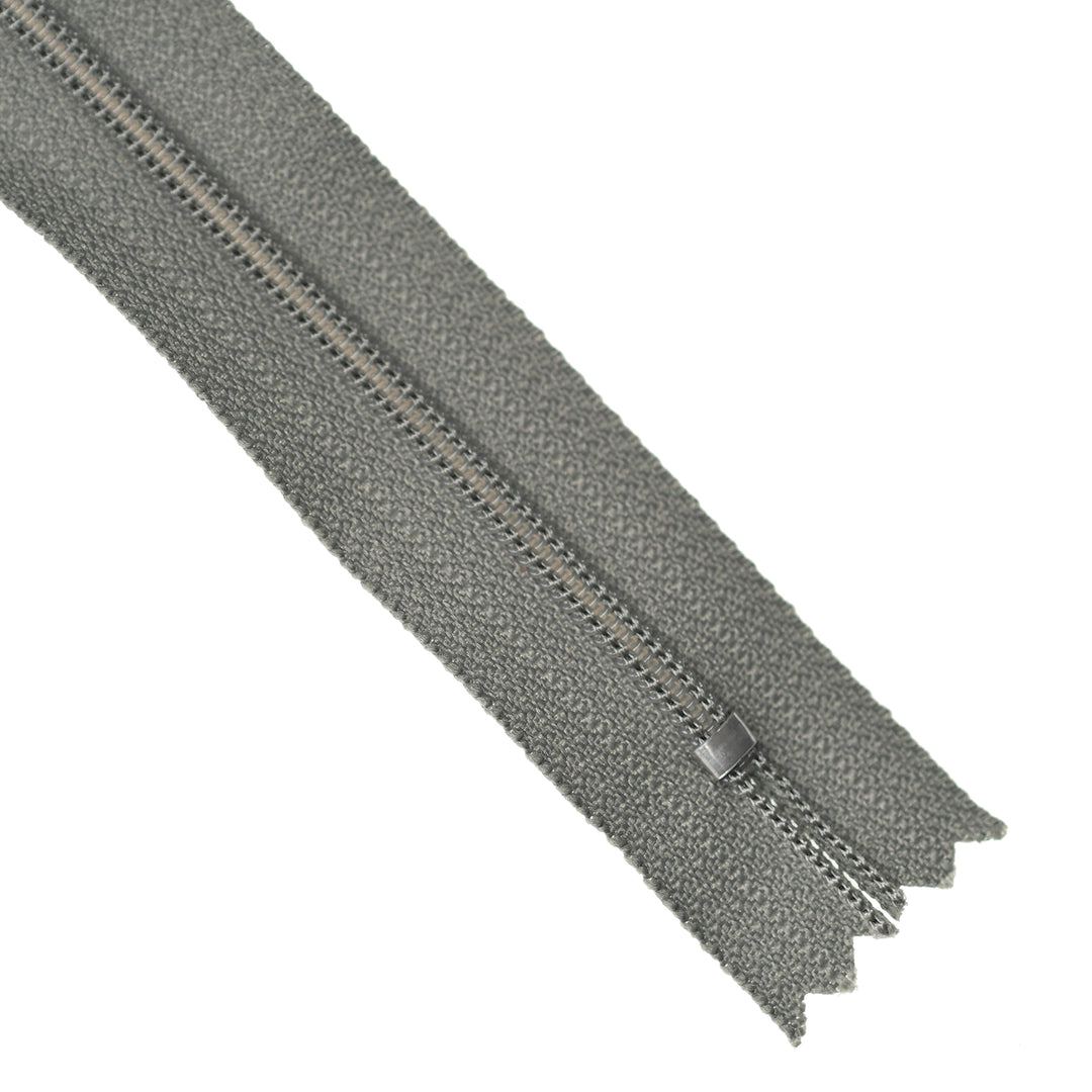 YKK NYLON CLOSED-END ZIP NO.3 COL 912 ASH GREY