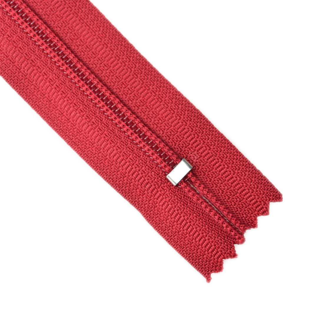 NYLON CLOSED-END NO.5 ZIP COL RUBY