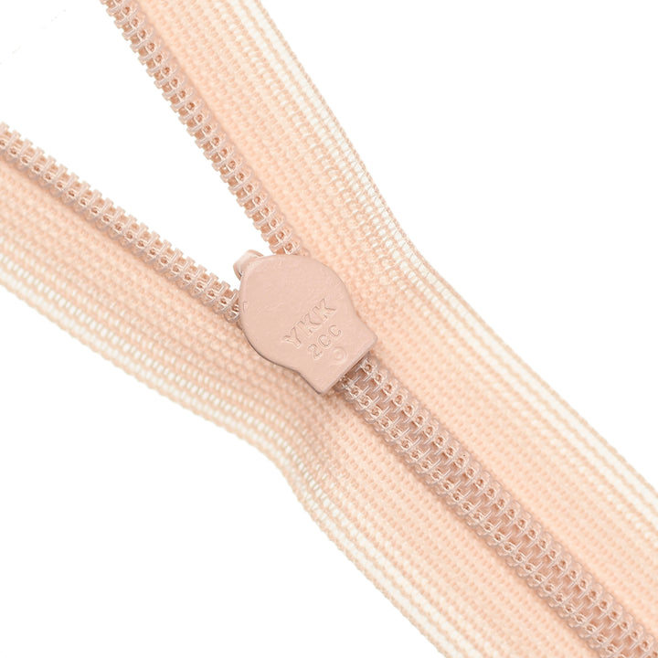 YKK INVISIBLE MESH ZIP COL 005 WARM ALMOND